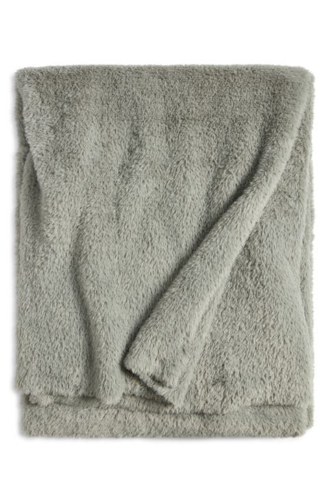 Nestle Faux Fur Throw Blanket