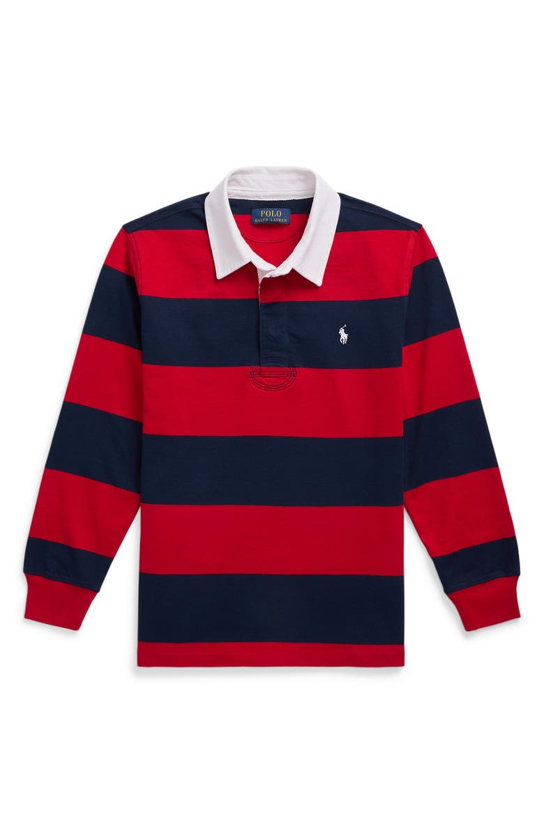 Polo Ralph Lauren Kids' Long Sleeve Rugby Shirt, Main, color,