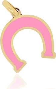 The Lovery Fine Jewelry Bubblegum Pink Horseshoe Charm