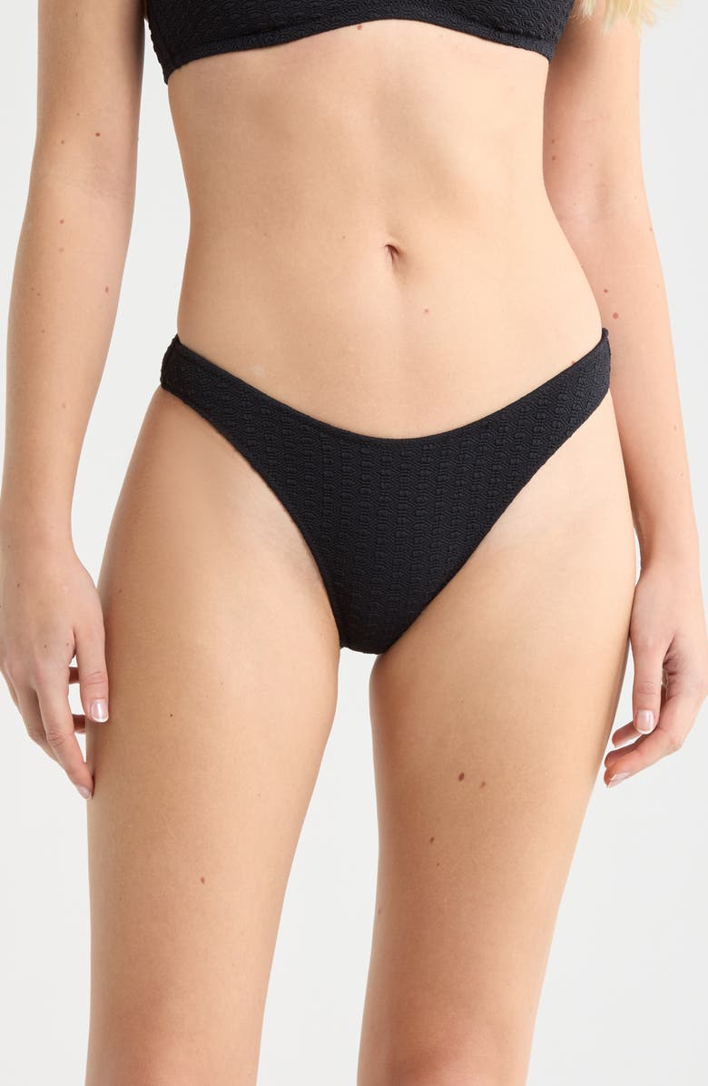 Roxy Haliewa Scoop Front Bikini Bottoms, Main, color, Anthracite