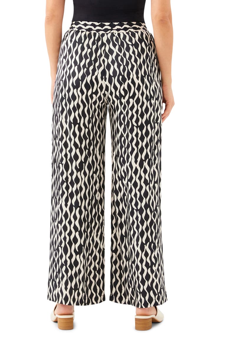 Karen Kane Print Wide Leg Satin Pants, Alternate, color, Print
