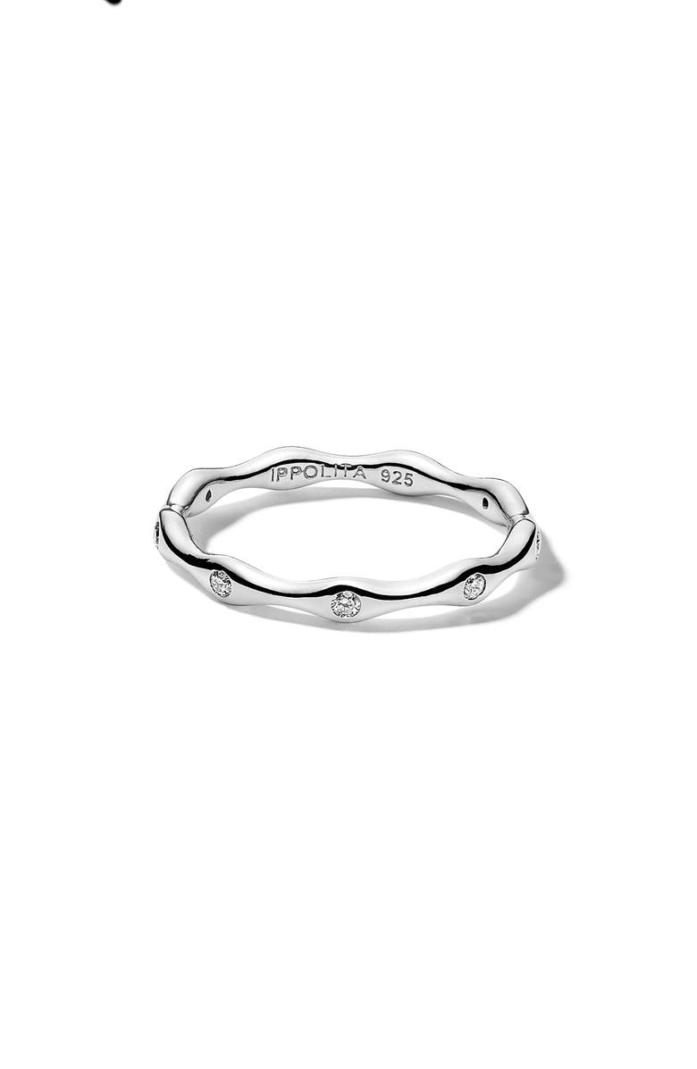 Ippolita Stardust Starlight Diamond Station Band Ring, Main, color, 
