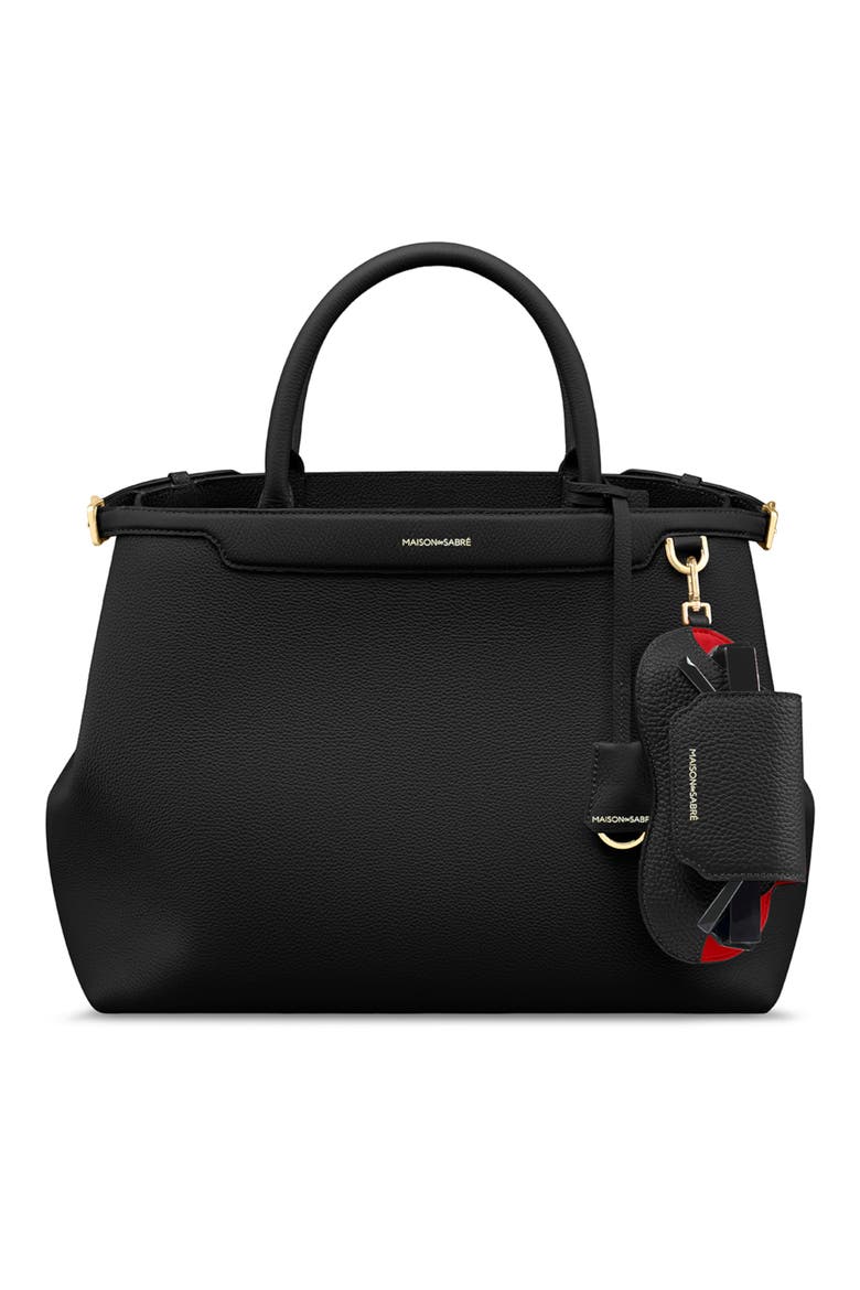 Leather Sunglasses Sling Case, Alternate, color, Rouge Noir