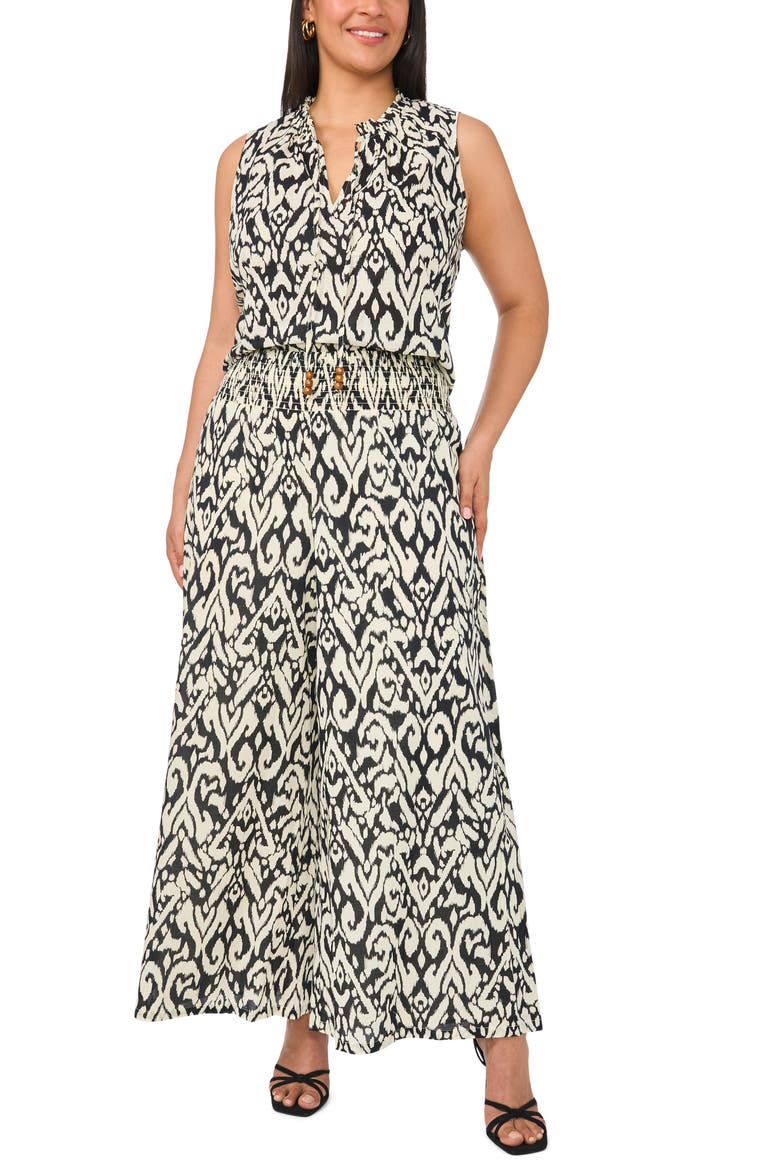 Front Slit Flowy Cotton Shell, Alternate, color, RICH BLACK