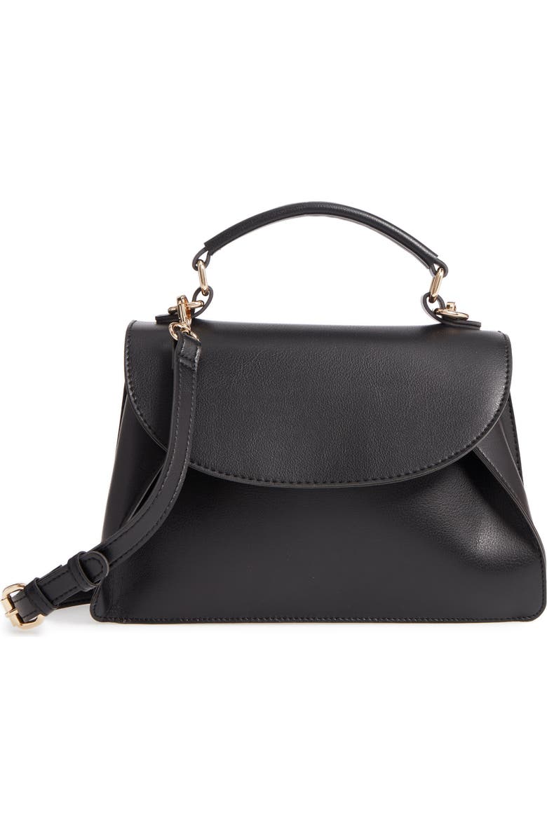 Sole Society Izzy Faux Leather Top Handle Satchel, Main, color,