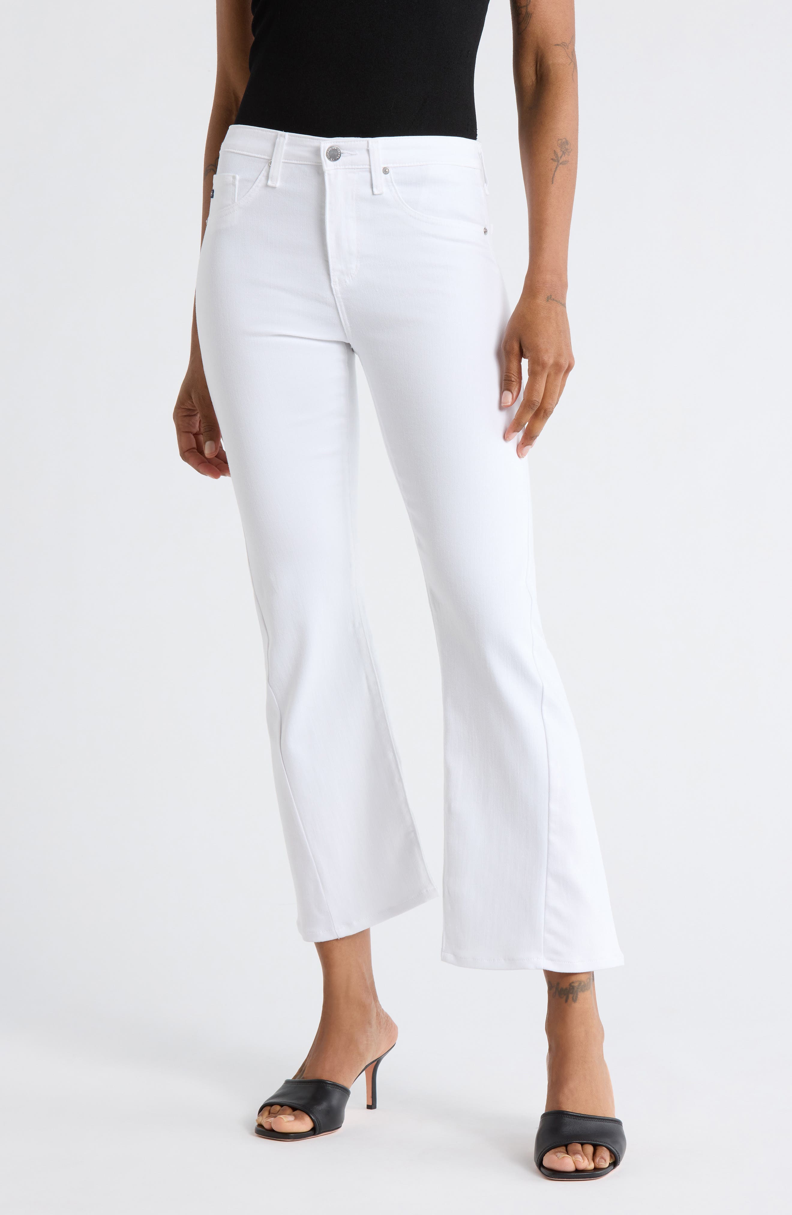 Farrah Mid Rise Crop Bootcut Jeans - image 3