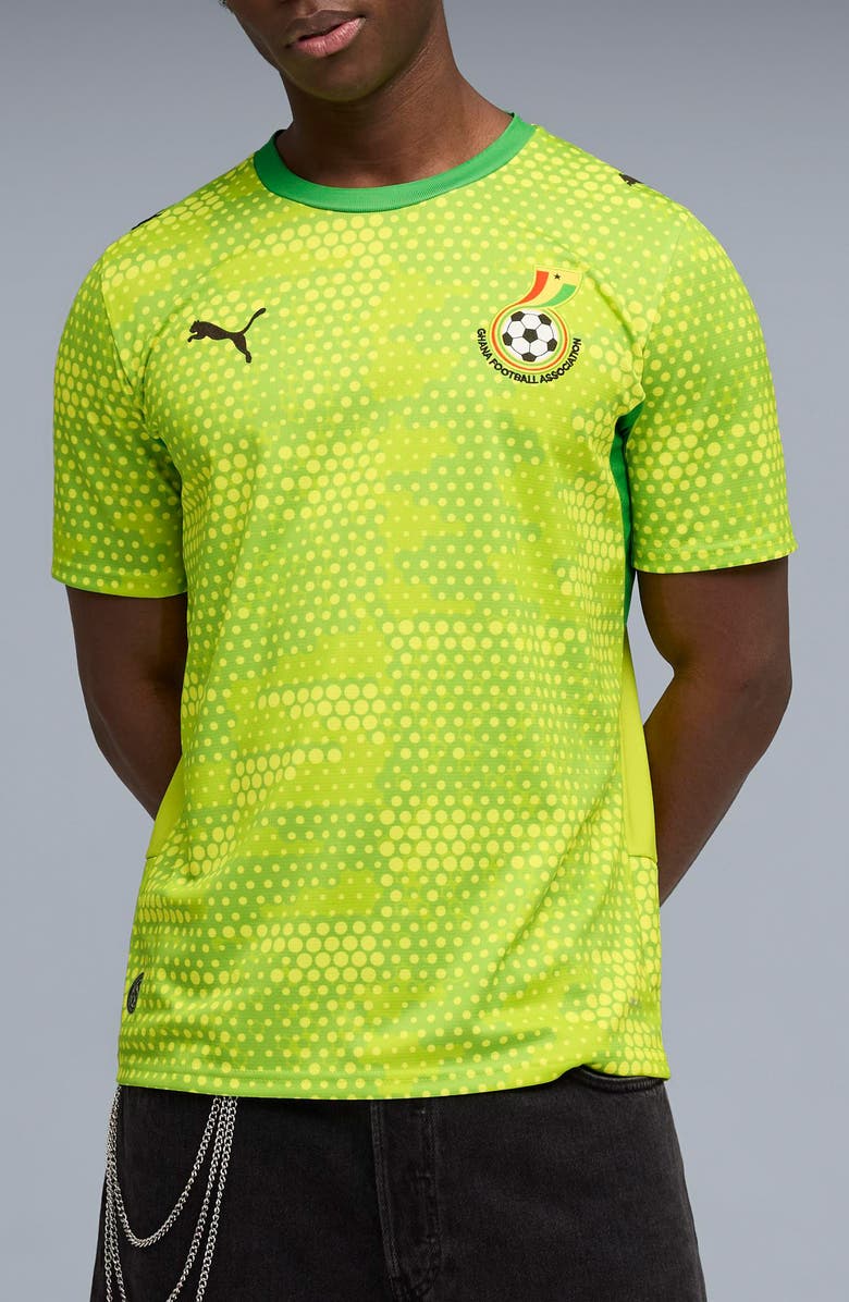 PUMA x GFA x Salehe Bembury Jersey, Main, color, Lime Smash/ Green Fruit