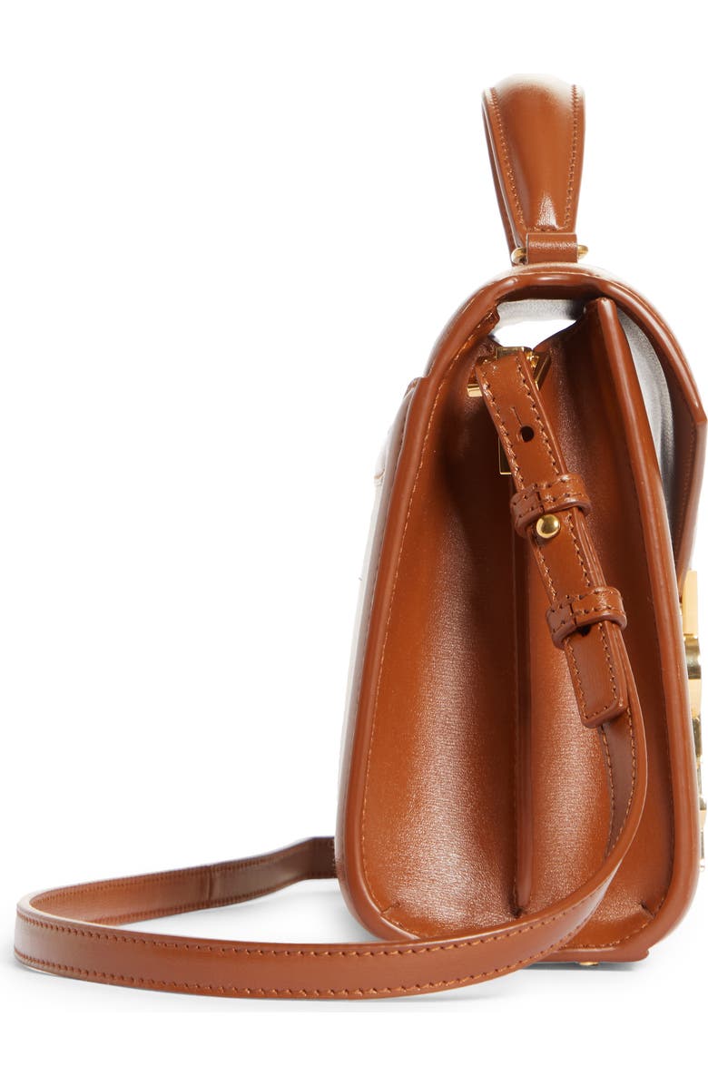 Saint Laurent Mini Cassandra Linen Top Handle Bag, Alternate, color,