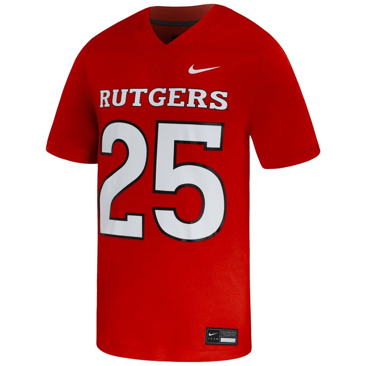 Men's Nike #25 Scarlet Rutgers Scarlet Knights Untouchable Replica Game ...