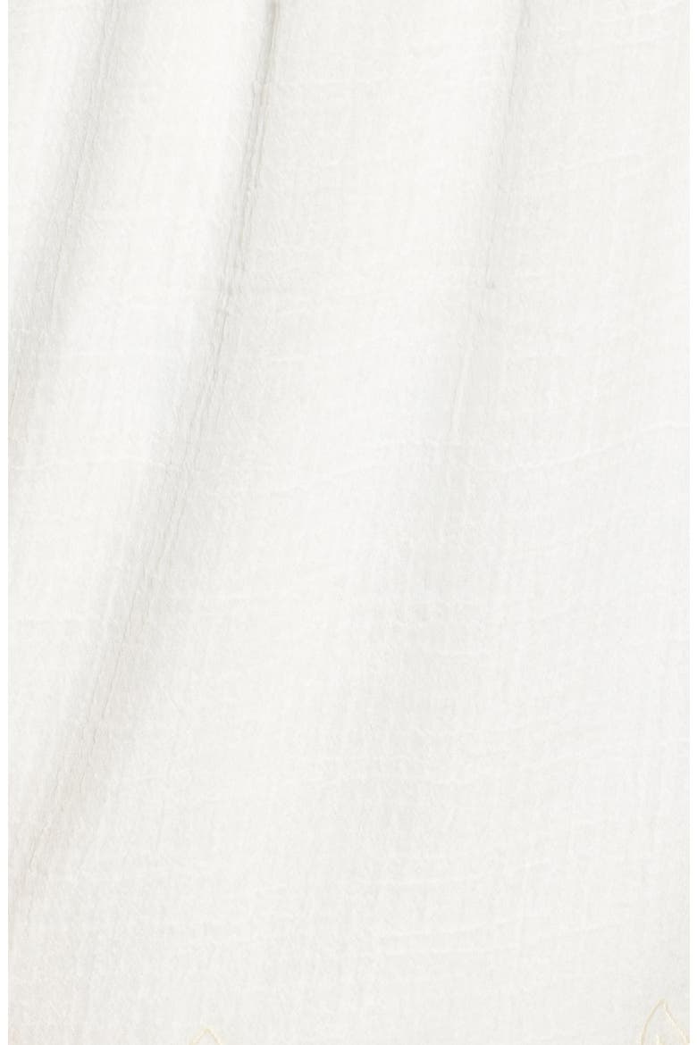 Smocked Waist Romper, Alternate, color, WHITE/ NATURAL