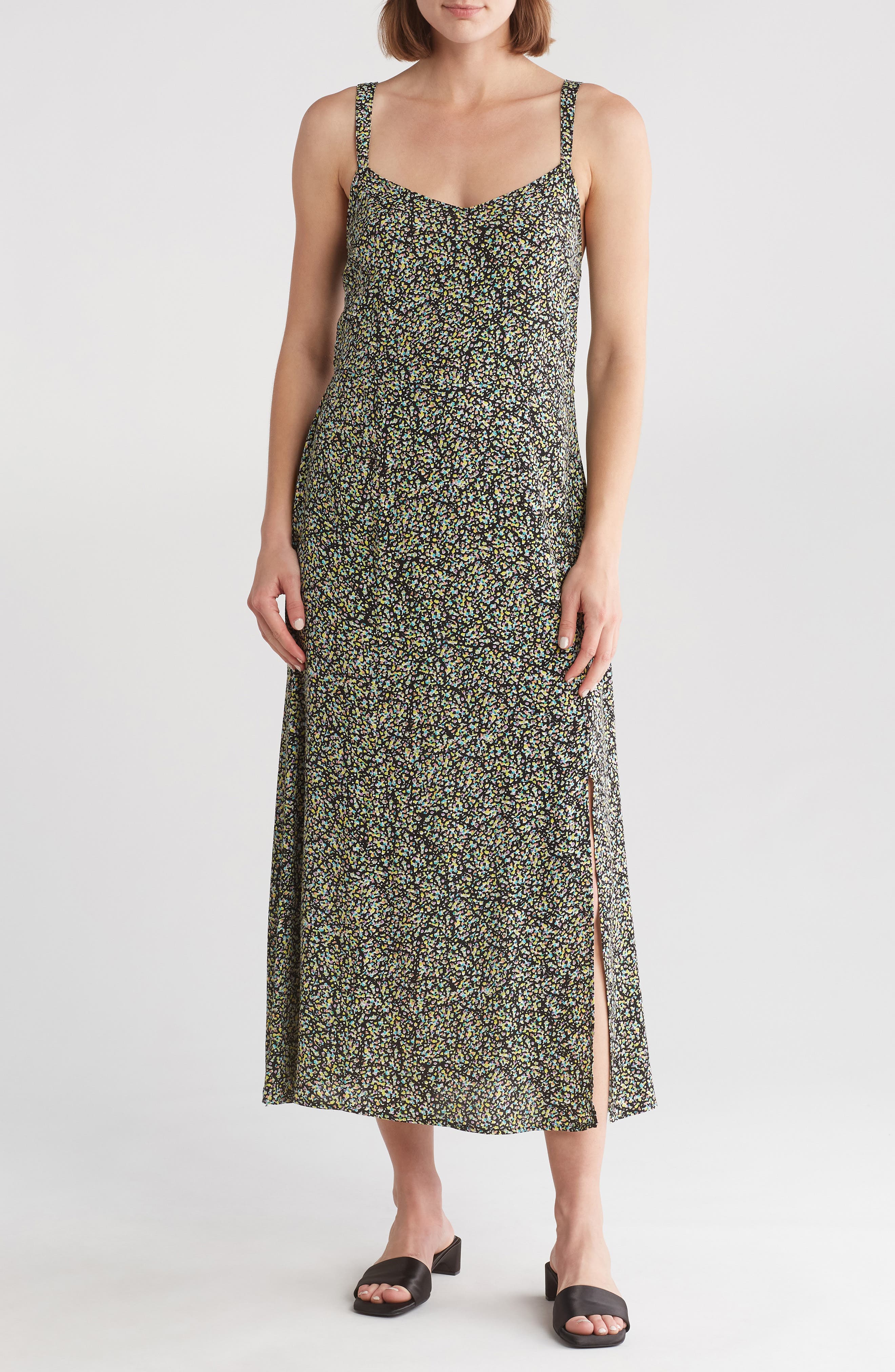 Lovestitch Ditsy Print Maxi Dress