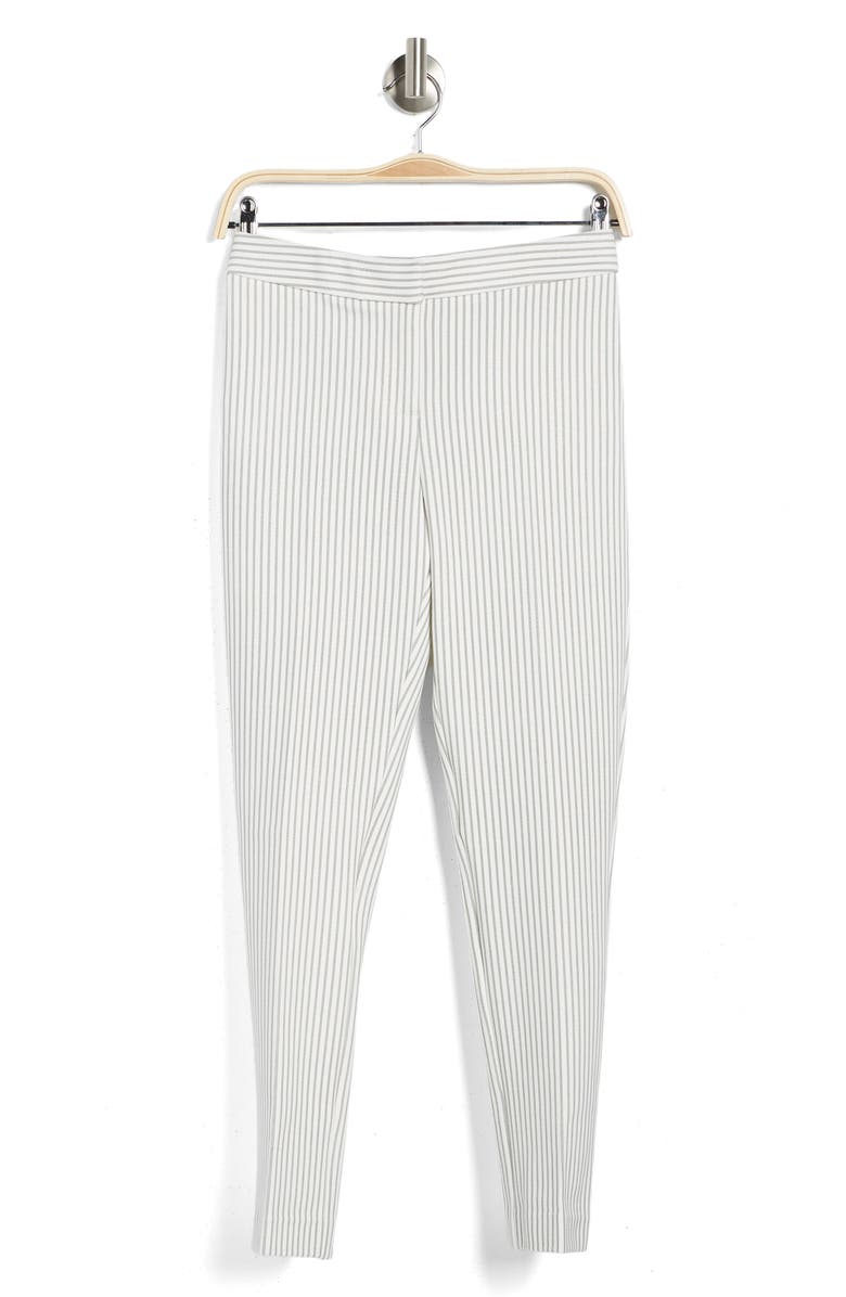 Amanda & Chelsea Stripe Print Ponte Pants, Alternate, color, 
