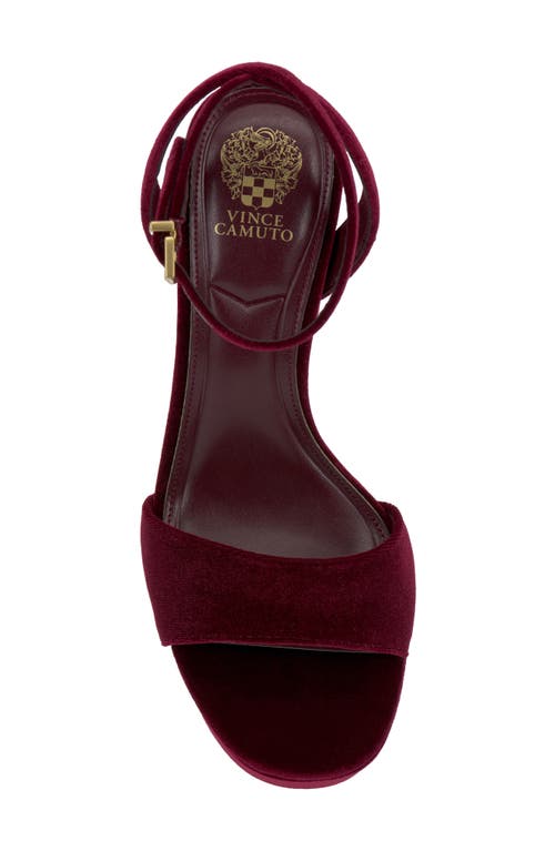 Vince Camuto Pendry Ankle Strap Platform Sandal In Burgundy