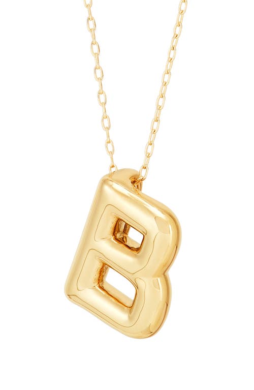 Frankie & Zoe Initial 'm' Pendant Necklace In Gold