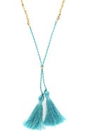 OLIVIA WELLES Tassel Pendant Necklace