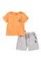 Graphic Crew Tee & Fleece Shorts Set