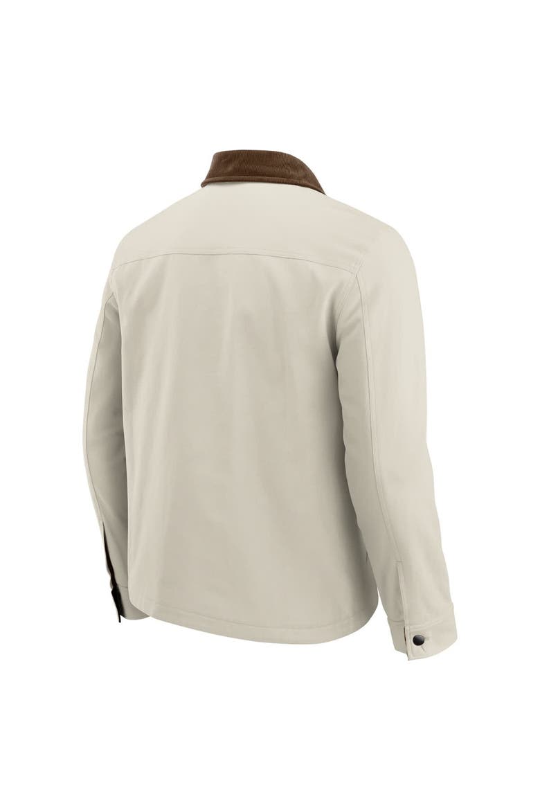 Men's NFL x Darius Rucker Collection by Fanatics Tan Seattle Seahawks Midweight Canvas Full-Button Jacket, Alternate, color, Tan