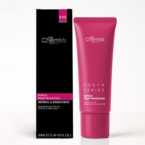 Retinol Bakuchiol Anti-Ageing Night Moisturiser 50ml for Fine Lines, Wrinkles, Firmness & Radiance