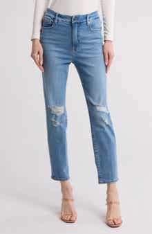 Good American Good Classic Ankle Straight Leg Jeans
