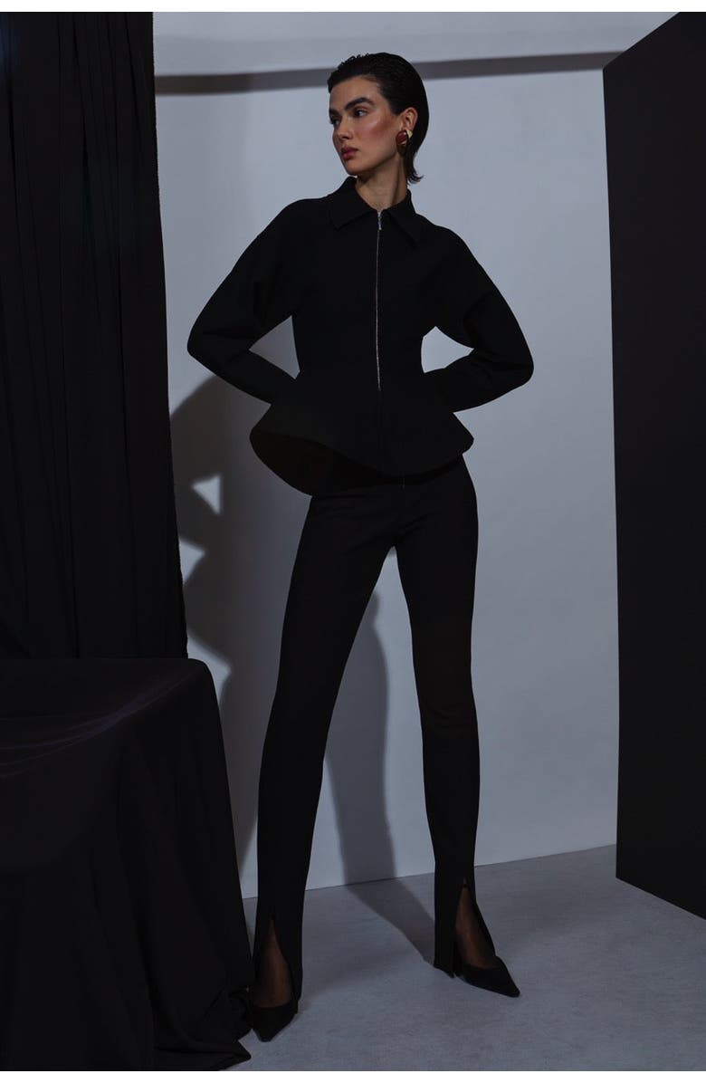 Et Ochs Daphne Knit Jacket, Alternate, color, Black