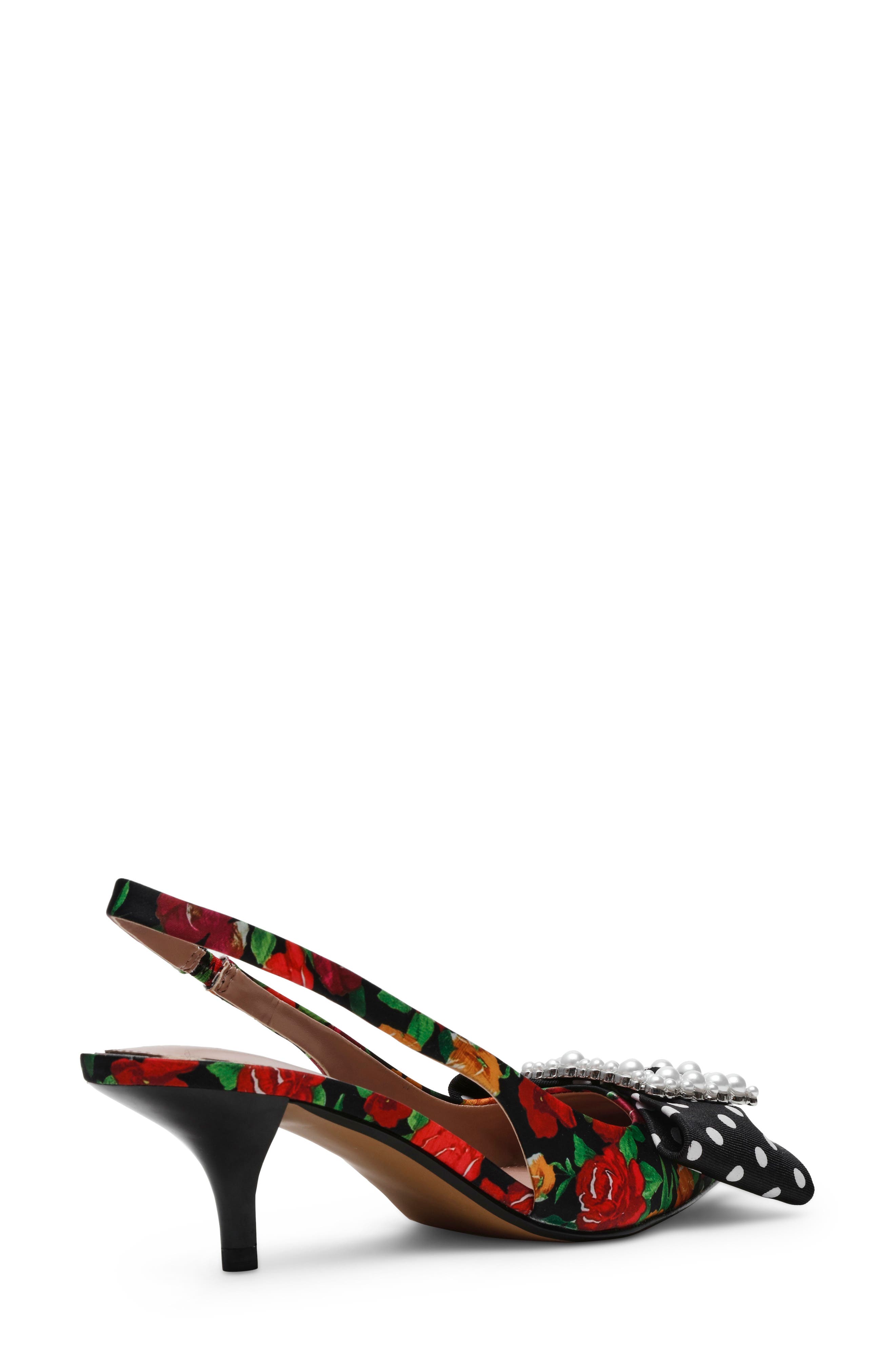 Betsey Johnson Birdy Pointed Toe Slingback Pump, Alternate, color, 