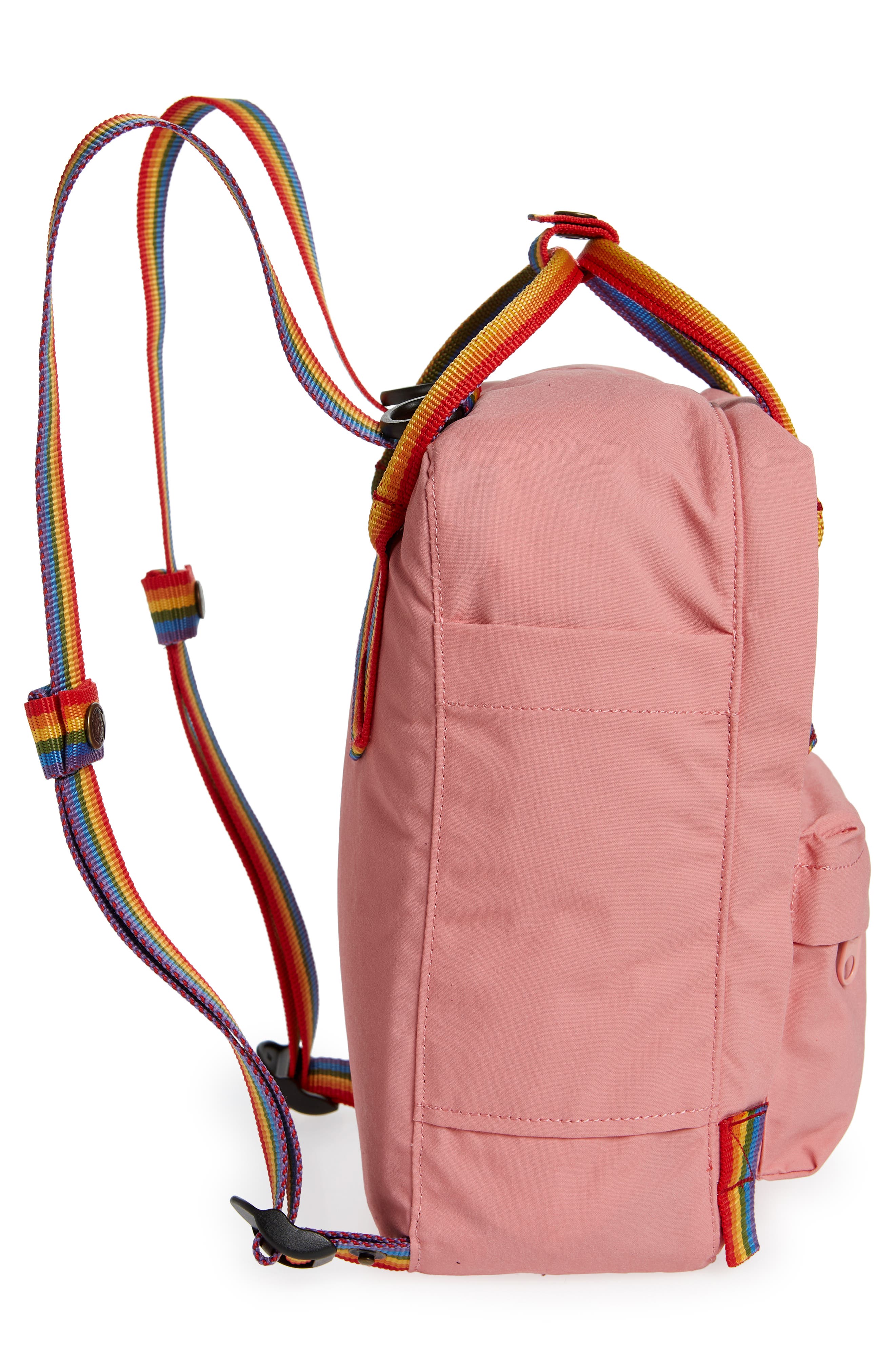 Mini Kånken Rainbow Water Resistant 13-Inch Laptop Backpack, Alternate, color, PINK-RAINBOW PATTERN