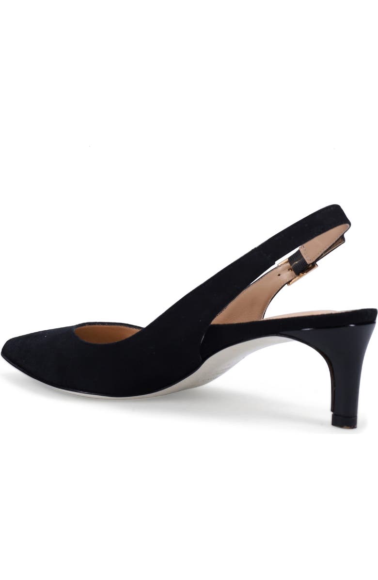 Ron White Marika Slingback Pointed Toe Pump, Alternate, color, Onyx