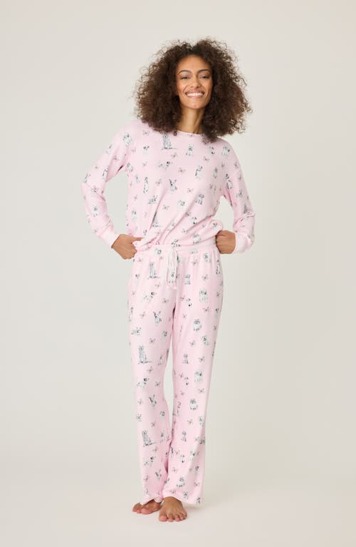 Shop Pj Salvage Butterfly Pajama Pants In Pink Tint