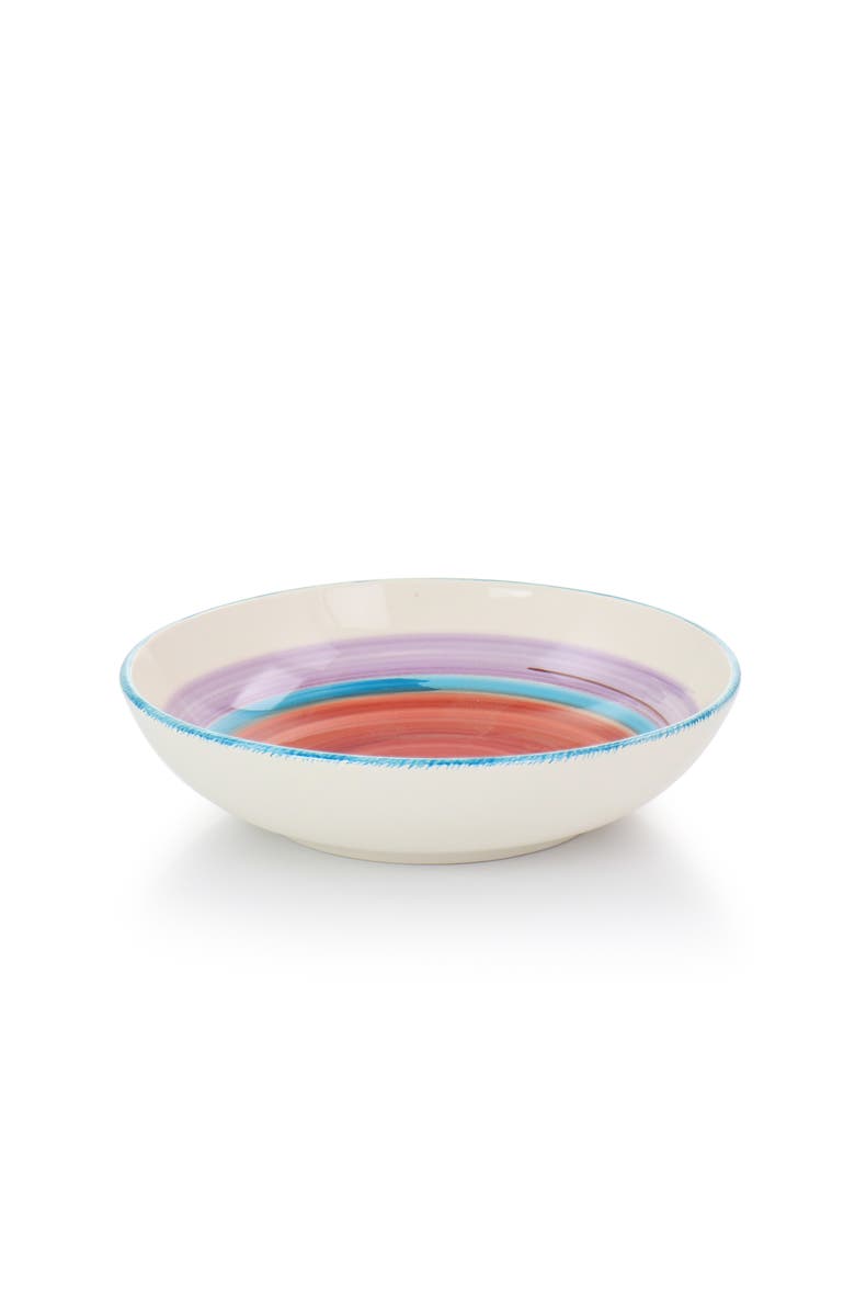 Gibson Home Richvale 12 Piece Round Durastone Dinnerware Set, Alternate, color, Red