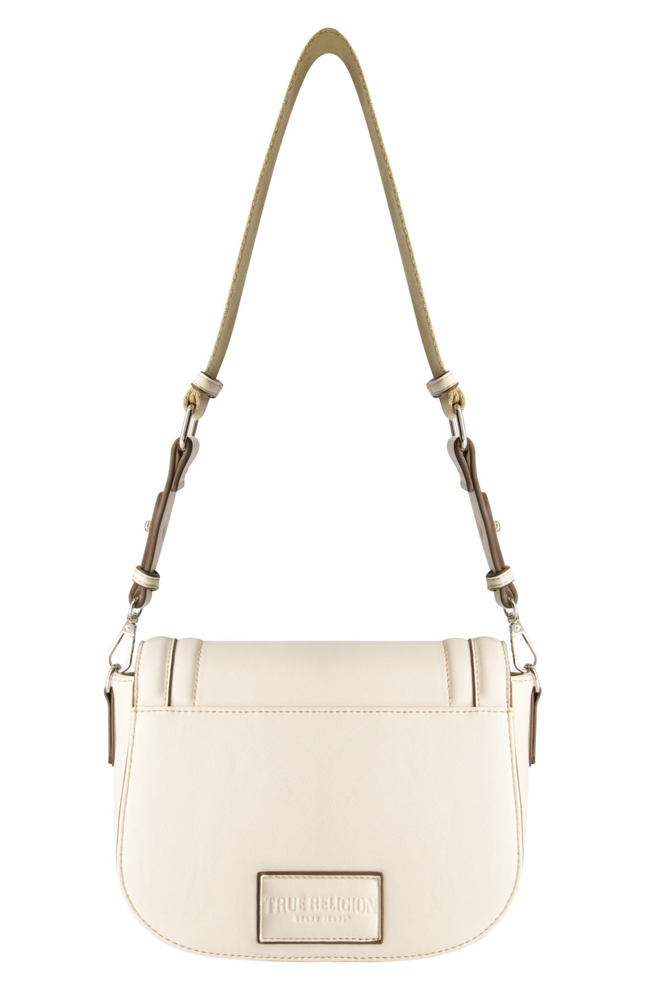 True Religion Bombe Saddle Crossbody Bag, Alternate, color, Cream
