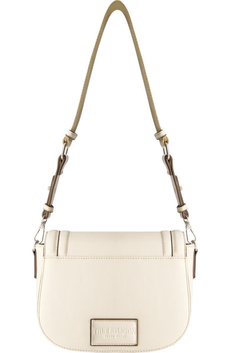 True Religion Bombe Saddle Crossbody Bag, Alternate, color, Cream