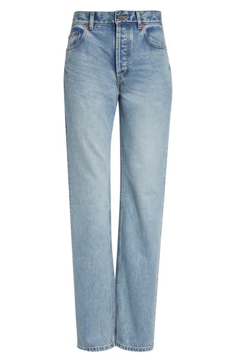 Relaxed Straight Leg Jeans (South Blue)