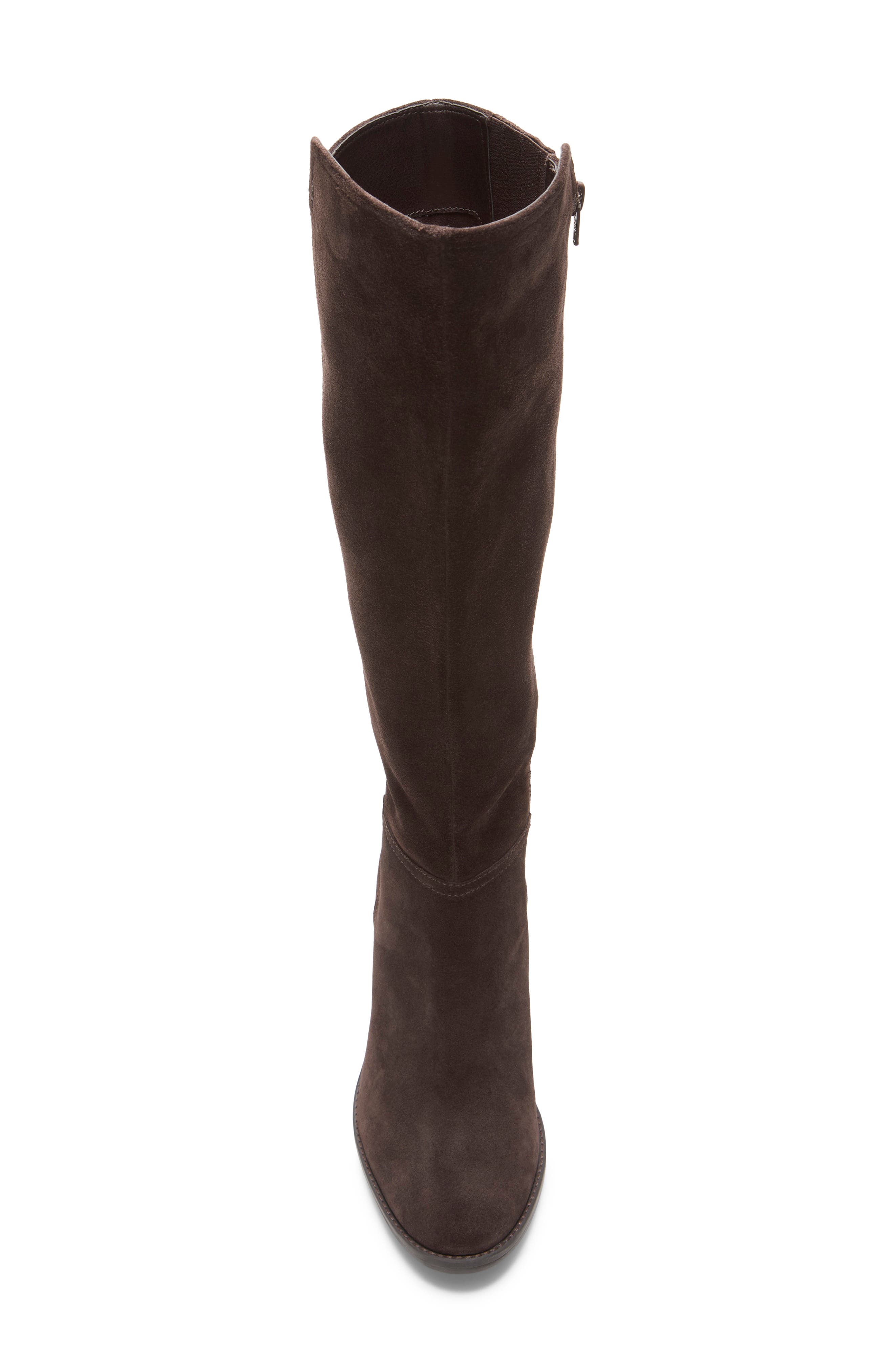 Bonnay Knee High Boot, Alternate, color, DARK CHOCOLATE