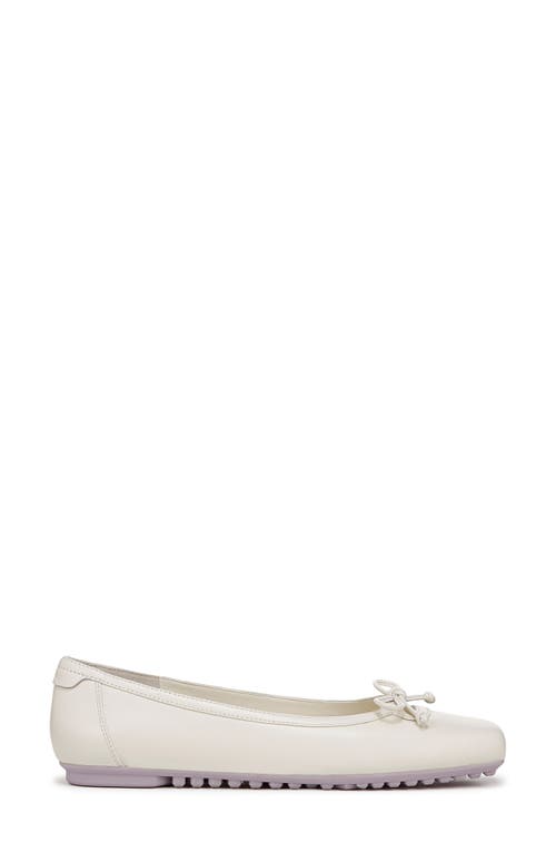 Franco Sarto Imara Square Toe Ballet Flat In White