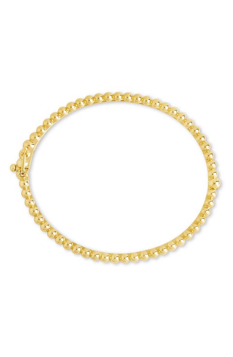 Lorelei Bead Textured Bangle Bracelet