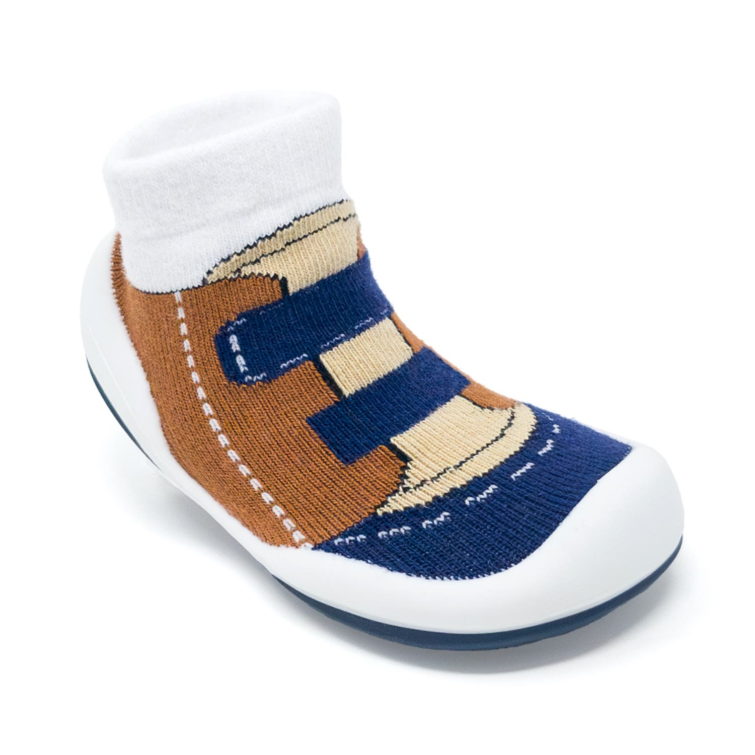 Toddler Sock Shoes Walker - Black, Alternate, color, Brown