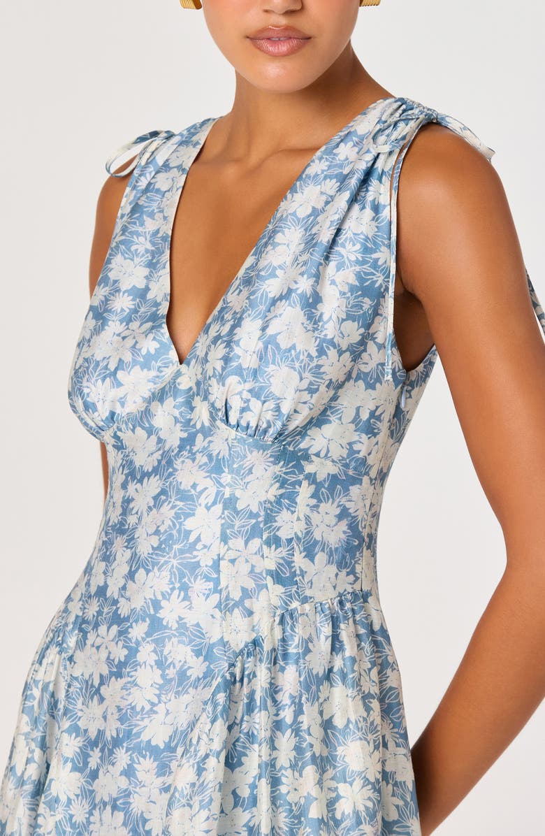 ASTR the Label Emmery Floral Dress, Alternate, color, Blue Floral