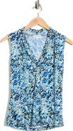 Calvin Klein V-Neck Sleeveless Jersey Top