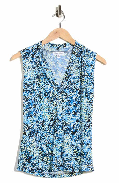 Calvin Klein V-Neck Sleeveless Jersey Top