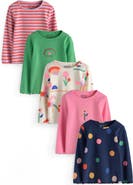 NEXT Kids' Rib Assorted 5-Pack Long Sleeve Top