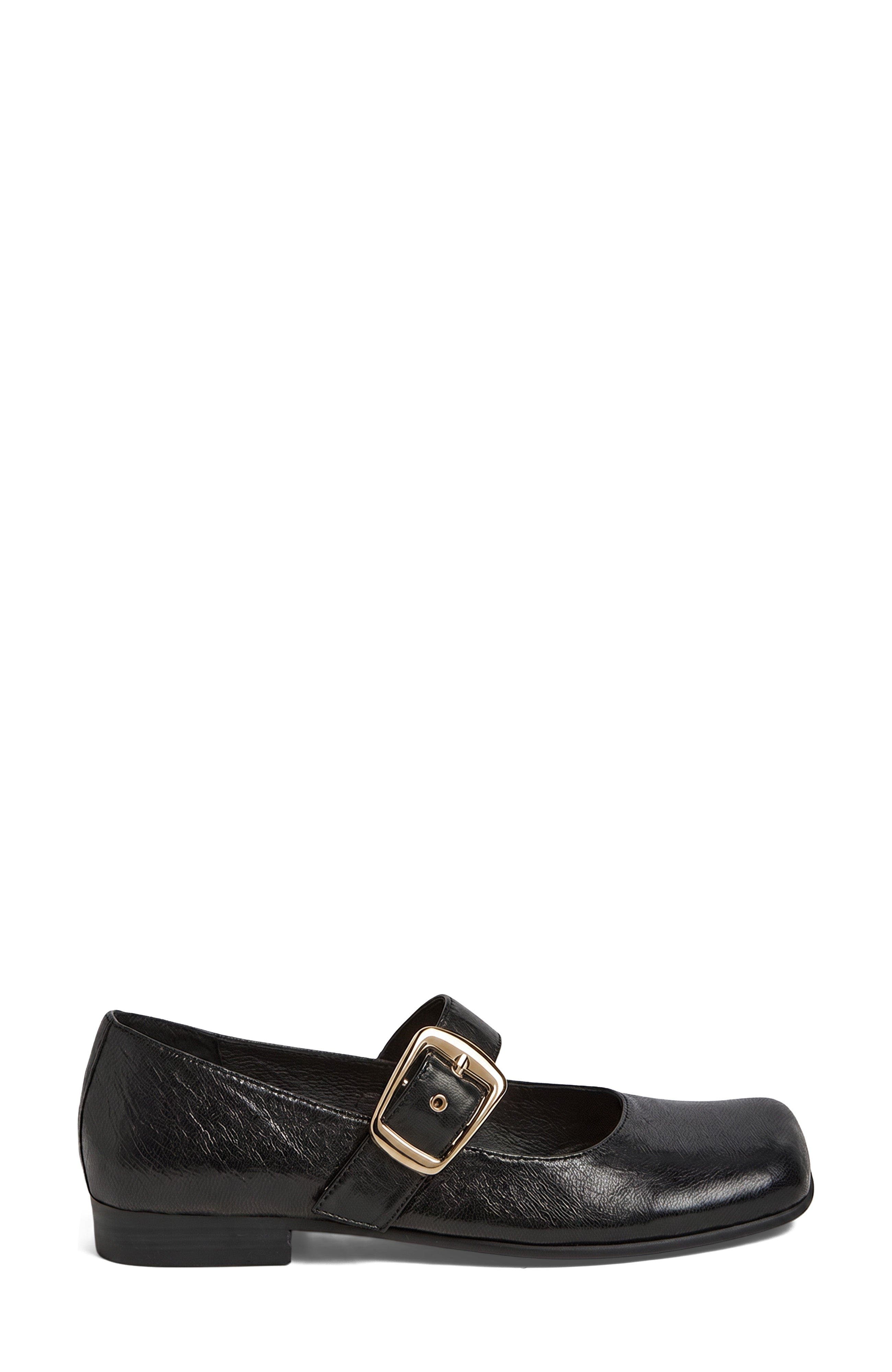 Goldey Mary Jane, Alternate, color, Black Polish Leather
