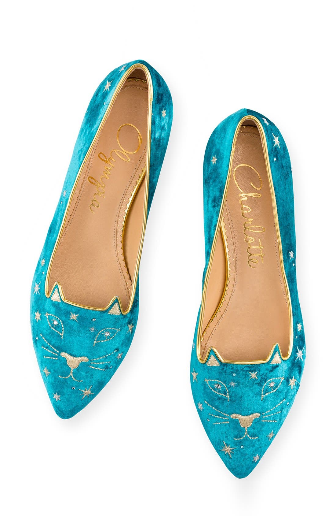 Charlotte Olympia 'Mid Century Kitty' Flat, Main, color, 