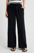 Caslon® Wide Leg Gauze Pants