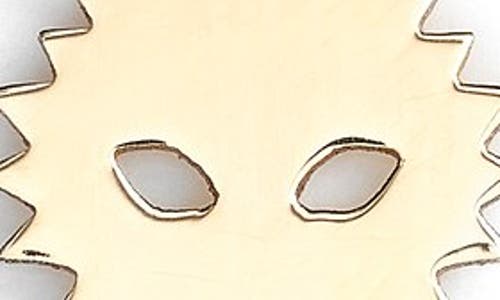 Ginette Ny 'mini Wolf' Pendant Necklace In Gold