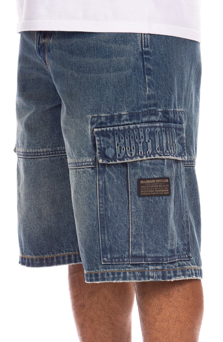 Billionaire Boys Club BB Hike Denim Cargo Shorts, Alternate, color, Aries