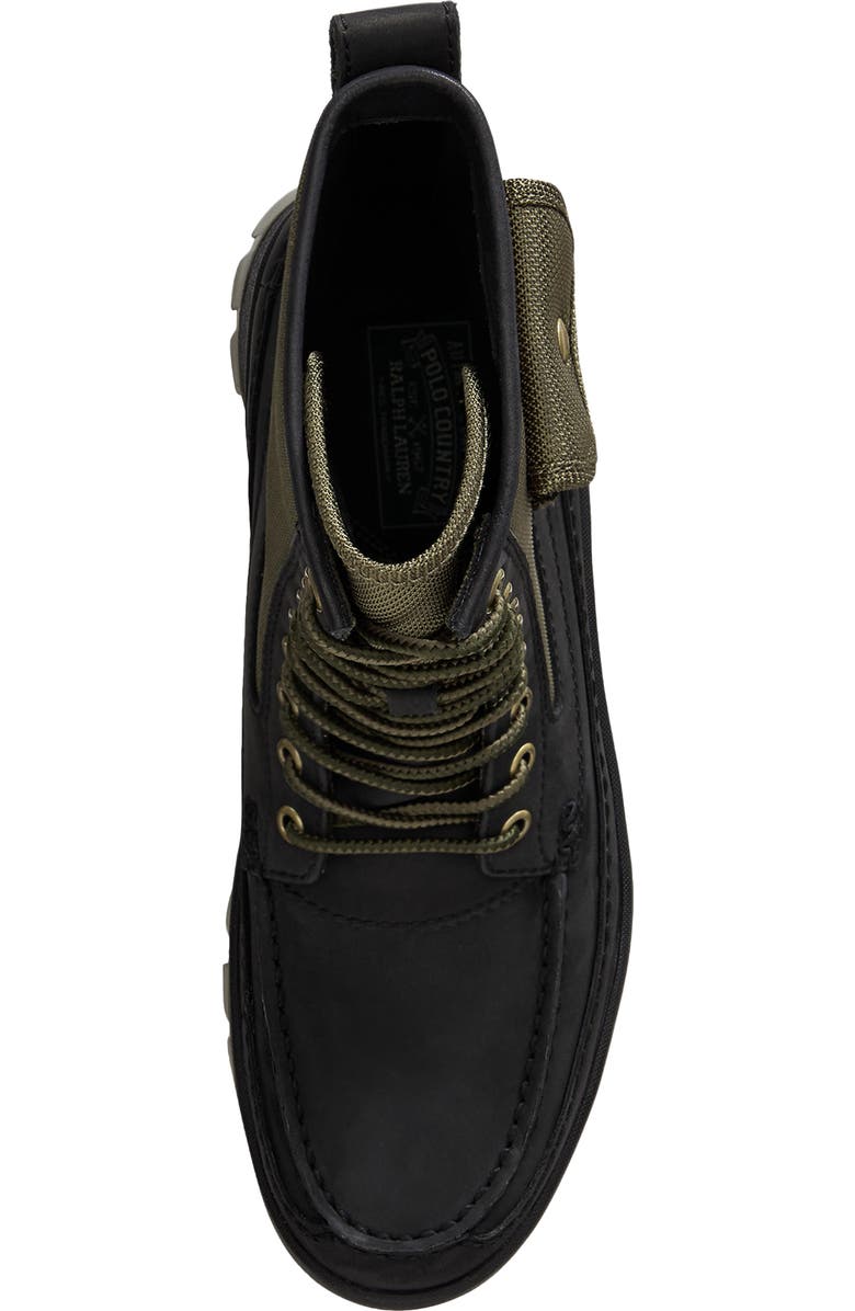 Polo Ralph Lauren Logan Lace-Up Boot, Alternate, color, Black/ Olive