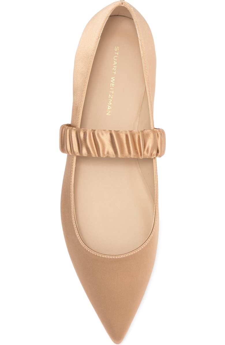 Stuart Weitzman Maxine Ballet Flat, Alternate, color, Golden Beige