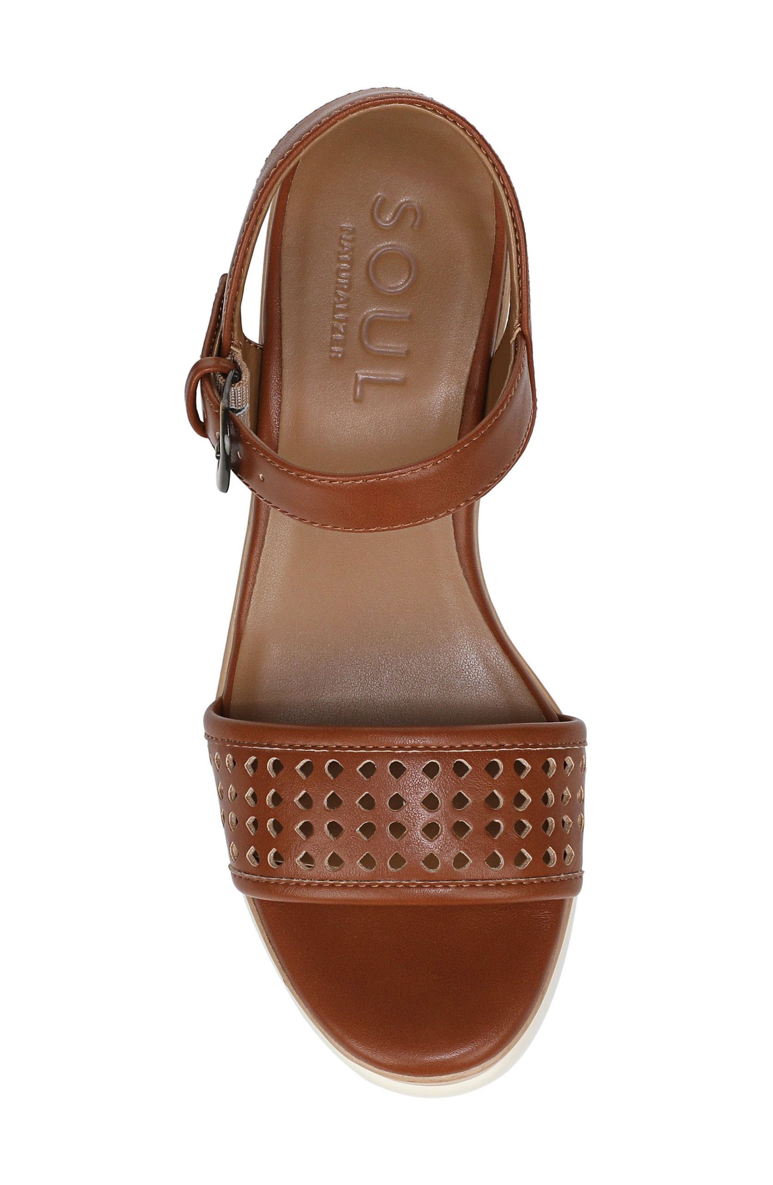 SOUL NATURALIZER Graciela Wedge Sandal, Alternate, color, Walnut