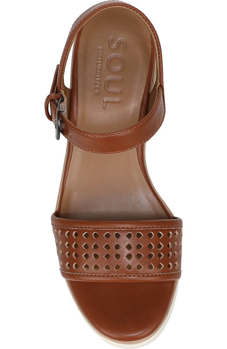 SOUL NATURALIZER Graciela Wedge Sandal, Alternate, color, Walnut