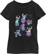 Lilo & Stitch Girl's Lilo & Stitch Planetary Stitch Graphic T-Shirt
